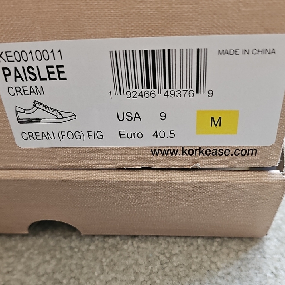 Kork-Ease Cream Sneakers Comfortable Stylish Footwear Style Paislee
